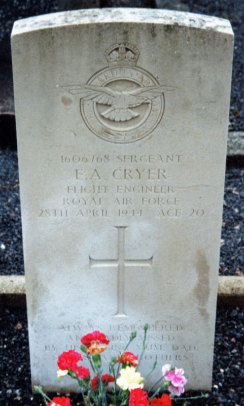 Sgt Eric Alfred Cryer<br/><br /><br />died April 28th, 1944